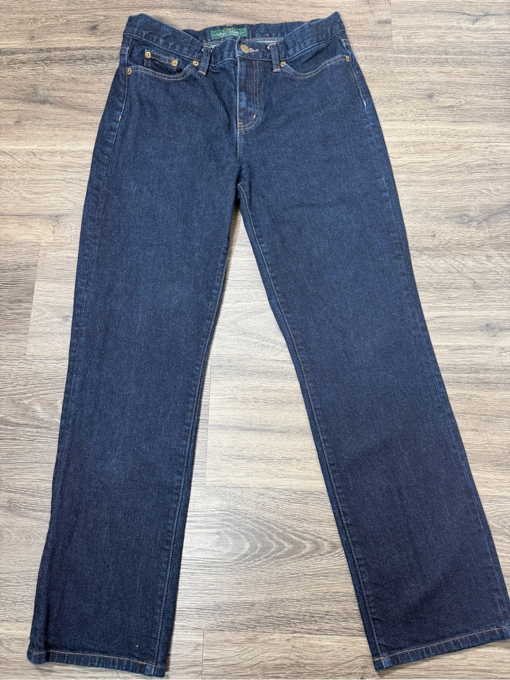 LRL Lauren Jeans Co Ralph Lauren Classic Straight Dark Wash Jeans Size 6